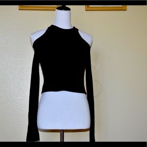 Heart & Hips Black Off Shoulder Shirt